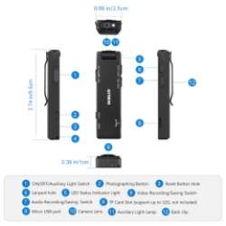 BOBLOV 1080P Mini Body Cameras with Audio Wearable Video ...