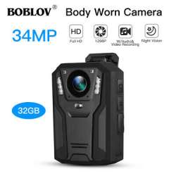 BOBLOV 1296P Body Camera 32GB IR Portable Video Recorder ...