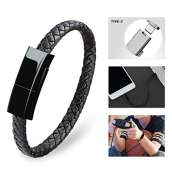 Dzzkoye USB Type C Cable Bracelet - BLACK SM