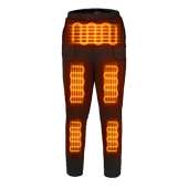FERNIDA Electric Heated Thermal Trouser Outdoor Exercise Heating Warm Pants for Women/Men/Senior(Battery Included) Black