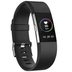 Fitbit charge 2 sport band - black - 123Watches