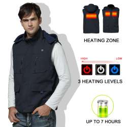 GLOBAL VASION Electric Warmer Rechargeable Heated Vest ...