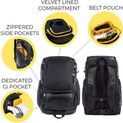 Gold BJJ Jiu Jitsu Backpack & Training Bag | Gold BJJ