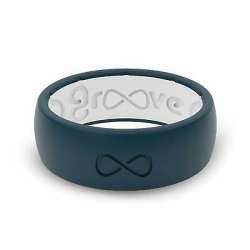 Groove Life - Groove Ring Silicone Wedding Band Blue/White ...