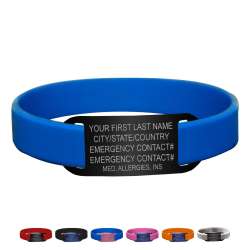 IDmeBAND Silicone Lite Bracelet – ID Band for Runners