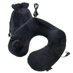 Inflatable Neck Travel Pillow with USB Heater