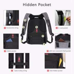 Kopack Waterproof Anti Theft Laptop backpack with USB Charging