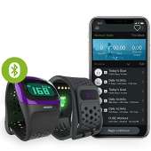 MIO 53P-BLU Alpha Continuous Strapless Heart Rate Watch, Indigo, Small/Medium