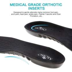 MOISO Memory Foam Orthotic Insoles for Plantar Fasciitis with Arch