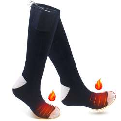 Navy Blue Winter Warm Electric Heated Socks Kit ...