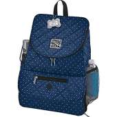 Overland Dog Gear Weekender Backpack (Navy w/White Dots)