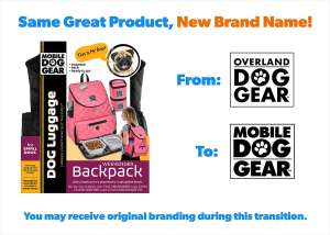 Overland Dog Gear Weekender Backpack Pet Travel Bag, Black ...