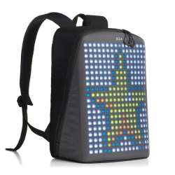 PIX 16 in. Black Smart Urban Backpack With Customizable ...