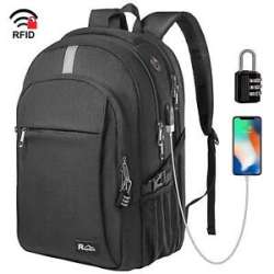 Raydem Backpack TSA Friendly w/ RFID Security Anti-Theft Blocking