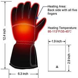 Rechargeable Electric Hand Warmers Battery Heated Gloves ...