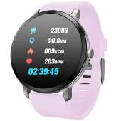 Round Touchscreen Smart Watch IP68 - PURPLE