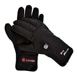 Savior Heated Gloves, Electric Rechargeable Fleece lined ...