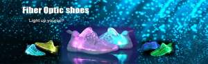 Shinmax Fiber Optic LED Shoes, Light Up Sneaker for Women Flashing