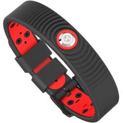 Shop Black and Red Proexl 18K Energy Magnetic Sports Bracelet