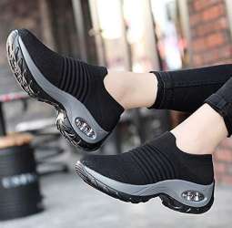 Slow man women's Walking Shoes Sock Sneakers