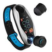 Smart Watch with Bluetooth Earphone - BLUE