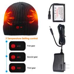 SVPRO Rechargeable Battery Heated Beanie Hat,7.4V Li-ion ...