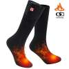 SVPRO Rechargeable Electric Heated Socks - Black(Top Heat), M) SVPRO Rechargeable Electric Heated Socks - Black(Top Heat), M)