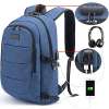 Tzowla Anti-Theft Backpack with USB Charging Port and Lock - BLUE Tzowla Anti-Theft Backpack with USB Charging Port and Lock - BLUE