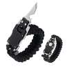 Paracord Knife Bracelet - BLACK 5 IN 1 Paracord Knife Bracelet - BLACK 5 IN 1