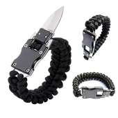 Paracord Knife Bracelet - BLACK
