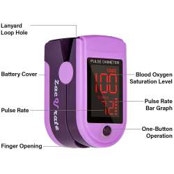 Zacurate Pro Series 500DL Fingertip Pulse Oximeter (Mystic ...