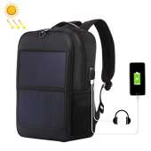 14W Solar Panel Power Backpack (Black)