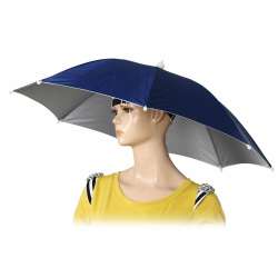 26" Diameter Elastic Band Fishing Headwear Umbrella Hat ...