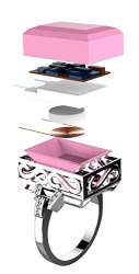 7 Ares Smart Ring - Silver & Pink - Buy Smart Rings
