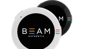 BEAM is a $99 smart wearable button with an AMOLED screen