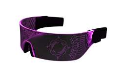 Cyberpunk LED Visor Glasses - PINK