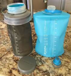 HydraPak lightweight collapsible water bottles great for travel