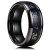 King Will Men's 8mm Black Temperature Measurement Tungsten Carbide Ring King Will Men's 8mm Black Temperature Measurement Tungsten Carbide Ring