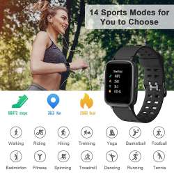 LETSCOM Fitness Tracker with Heart Rate Monitor, Activity ...