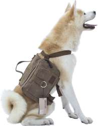 OneTigris Cotton Canvas Dog Backpack, Brown - Chewy.com