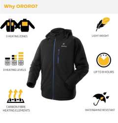 Ororo Men's Soft Shell Heated Jacket review