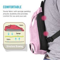 Pawaboo Pet Carrier Backpack, Adjustable Pet Front Cat Dog ...