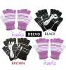 USB Powered Heated Fingerless Gloves - BLACK + BROWN + PURPLE + PINK USB Powered Heated Fingerless Gloves - BLACK + BROWN + PURPLE + PINK
