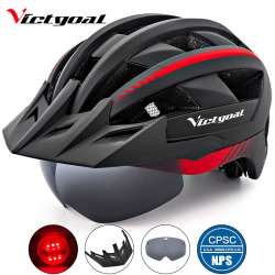 VICTGOAL Bike Helmet LED Light Adult Men Women Bicycle ...