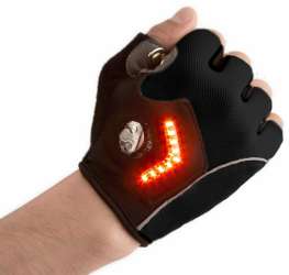 Zackees LED Turn Signal Bike Lights In a Cycling Gloves ...