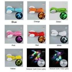 120cm LED Shoelaces Luminous Flashing Shoe Laces Nylon Strap Party Run Nigh V2W1 | eBay