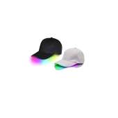 2 Pack LED Hat Light Up Baseball Cap with Multicolored Brim for Concerts, Rave Festivals,Halloween, Costume Parties, Mardi Gras, Carnivals, Gifts