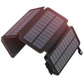 25000mAh Solar Charger - Black