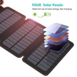 25000mAh Solar Charger Portable Solar Power Bank ...