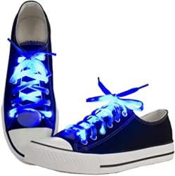 LKDEPO LED Shoelaces Light Up Nylon Shoe Laces with 3 Flashing Modes Lighting the ...